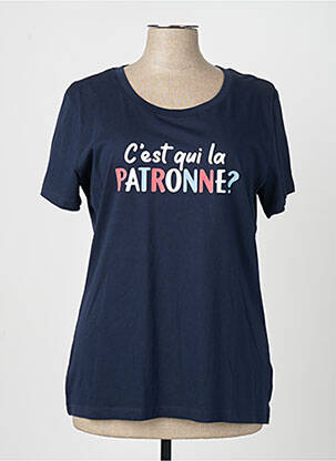 T-marškinys tamsiai mėlyna MONSIEUR TSHIRT moteris