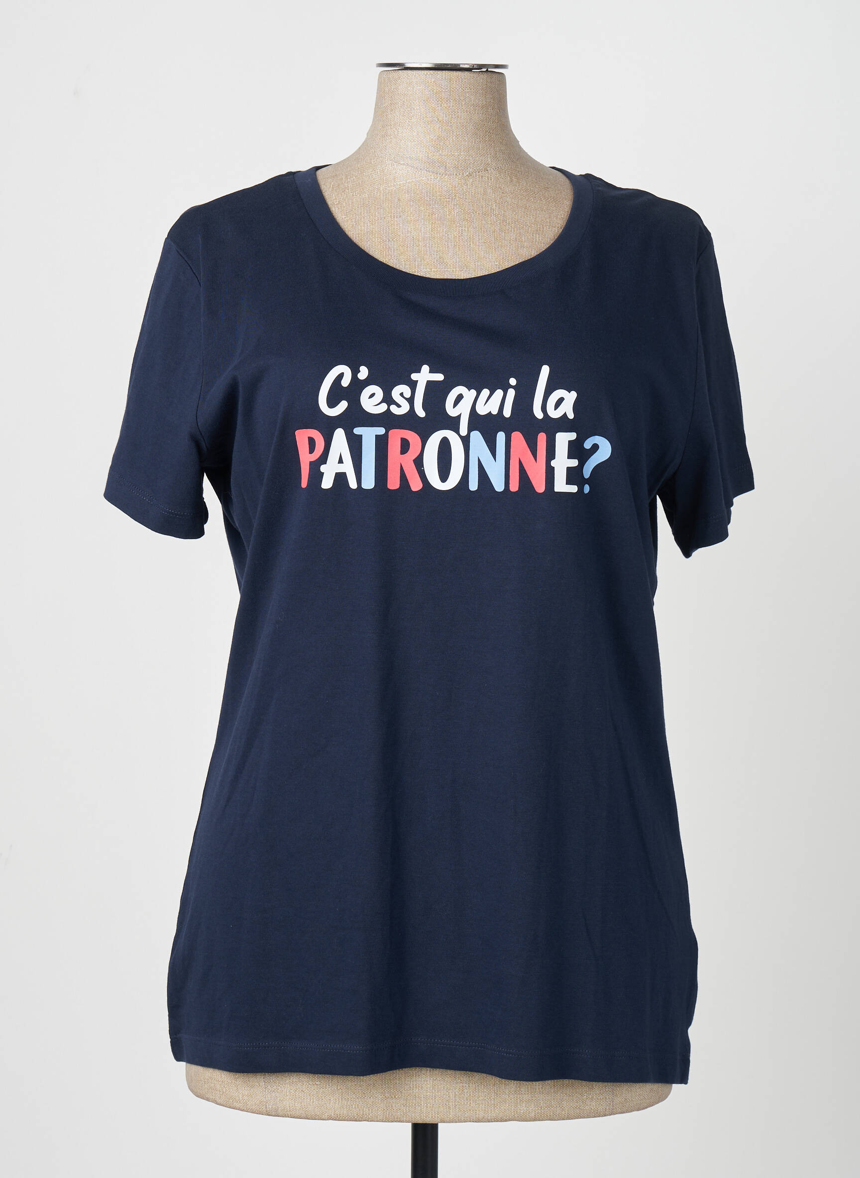 T-marškinys tamsiai mėlyna MONSIEUR TSHIRT moteris