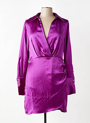 Pusilgių suknelė violetinis MANGO moteris