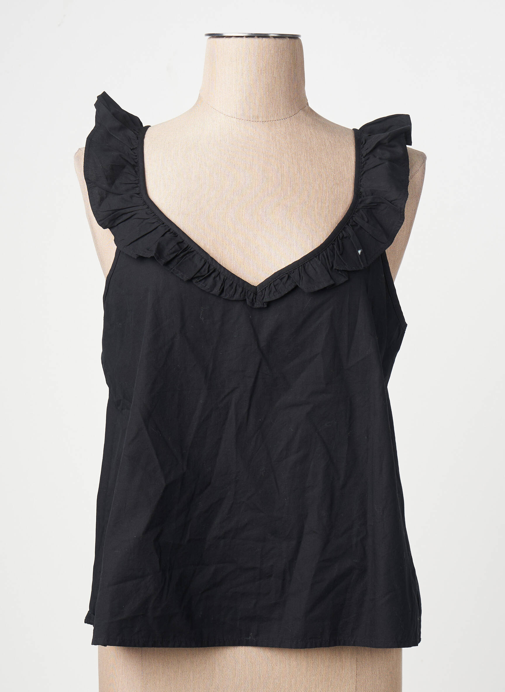 Bluzonai col v be rankų juodas VERO MODA moteris
