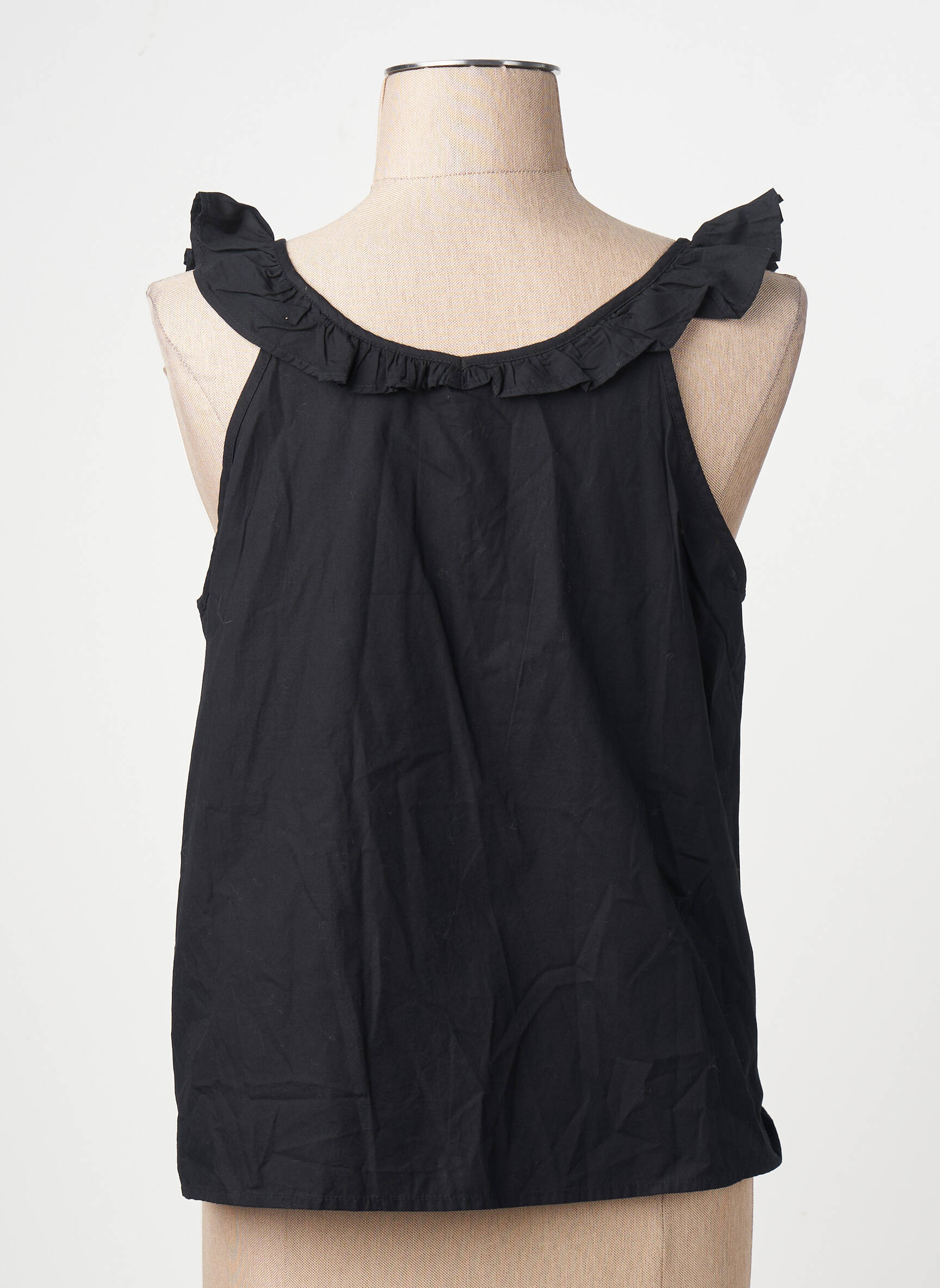 Bluzonai col v be rankų juodas VERO MODA moteris