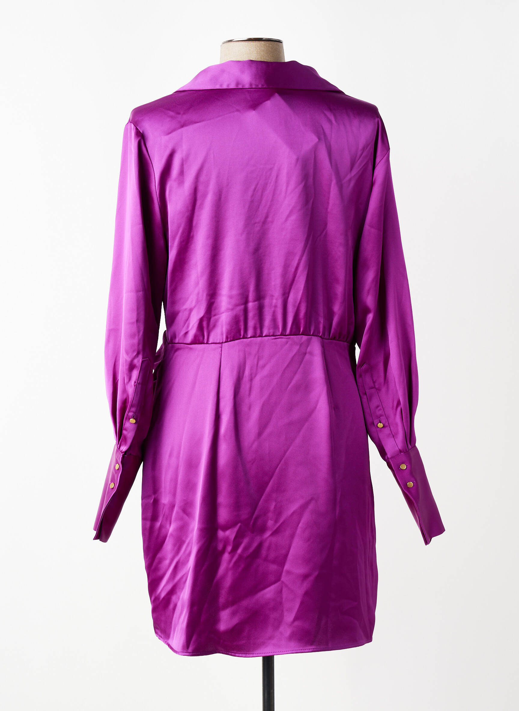 Pusilgių suknelė violetinis MANGO moteris