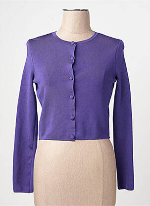 Ilgų rankovių liemenė violetinis MANGO moteris