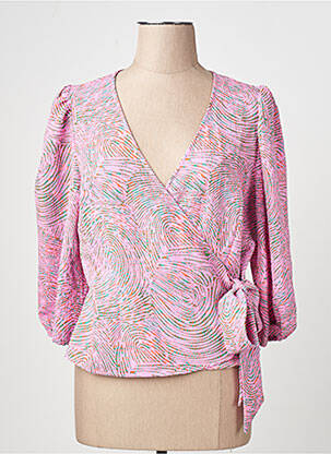 Moteriškas marškinys 3/4 rankovės rožinė VERO MODA moteris