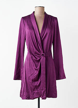 Pusilgių suknelė violetinis MANGO moteris