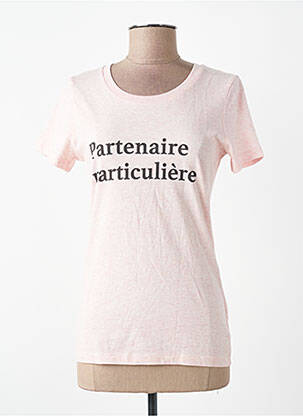 T-marškinys rožinė MONSIEUR TSHIRT moteris