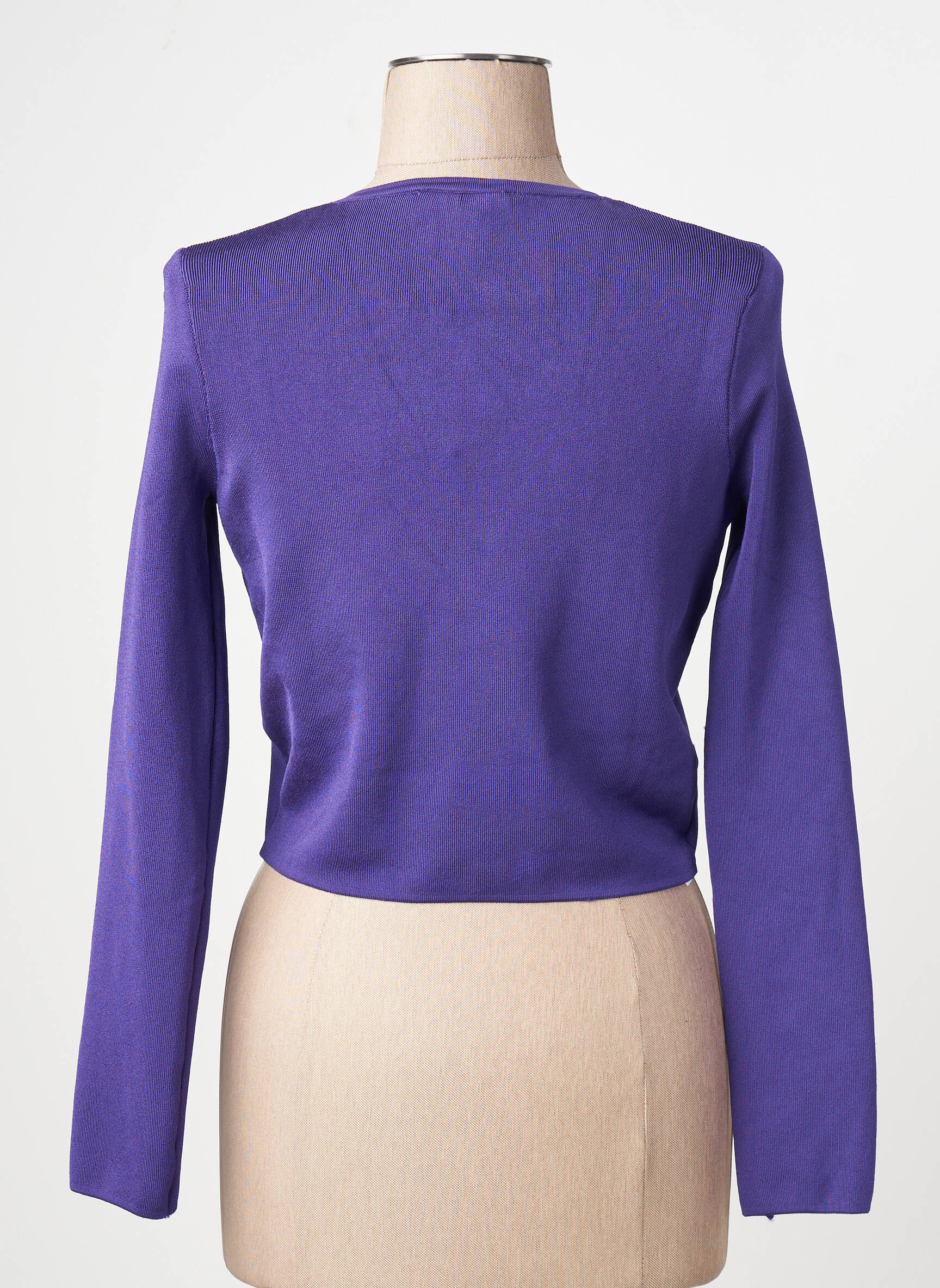Ilgų rankovių liemenė violetinis MANGO moteris