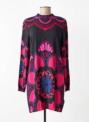 Pusilgių suknelė rožinė SUPERDRY moteris