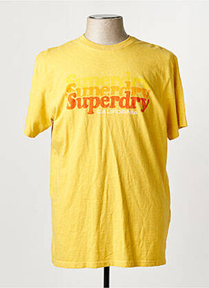T-marškinys geltona SUPERDRY vyras