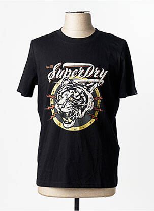 T-marškinys juodas SUPERDRY moteris