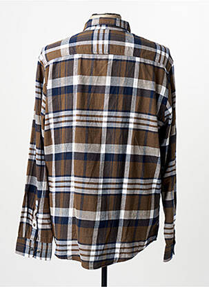 Ilgomis rankovėmis marškinys rudas JACK & JONES vyras