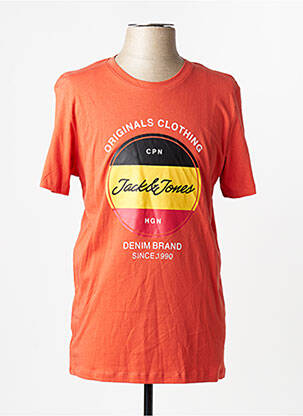 T-marškinys oranžinė JACK & JONES vyras