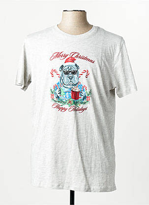 T-marškinys baltas JACK & JONES vyras