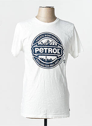 T-marškinys baltas PETROL INDUSTRIES vyras