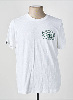 T-marškinys baltas SUPERDRY vyras