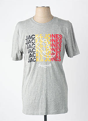 T-marškinys pilka JACK & JONES vyras