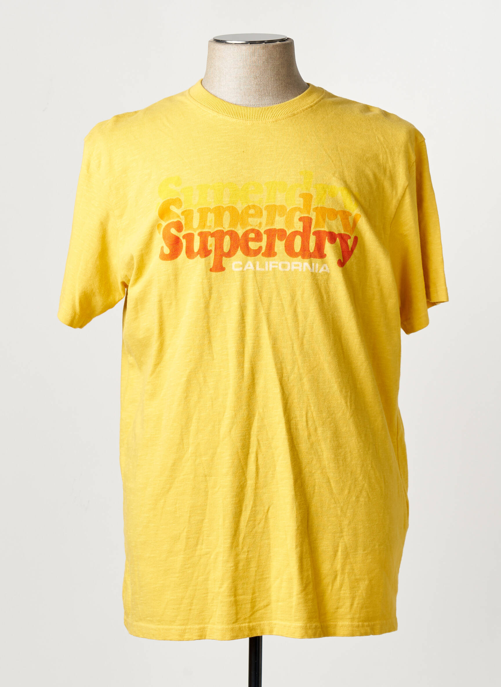 T-marškinys geltona SUPERDRY vyras