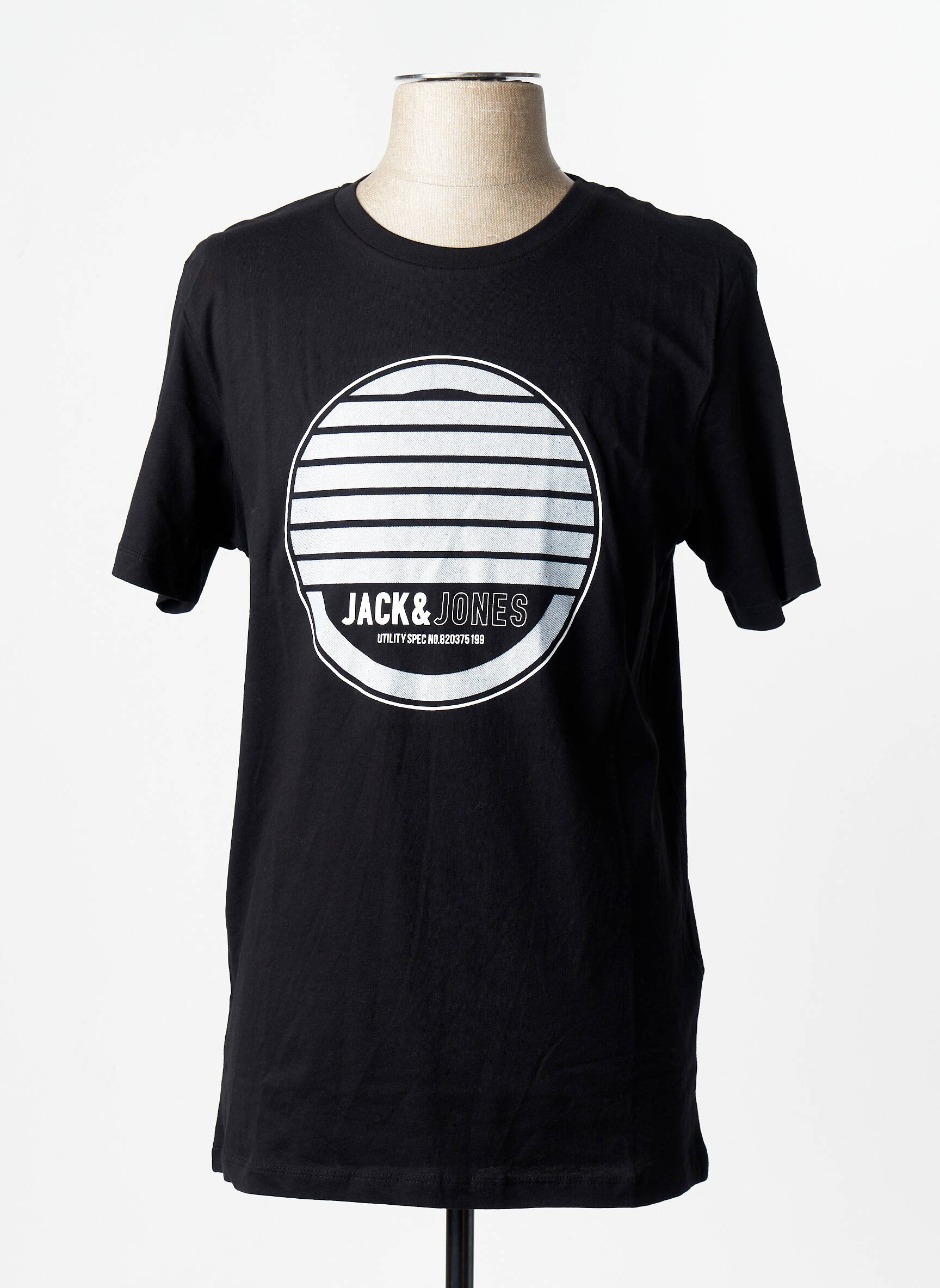 T-marškinys juodas JACK & JONES vyras
