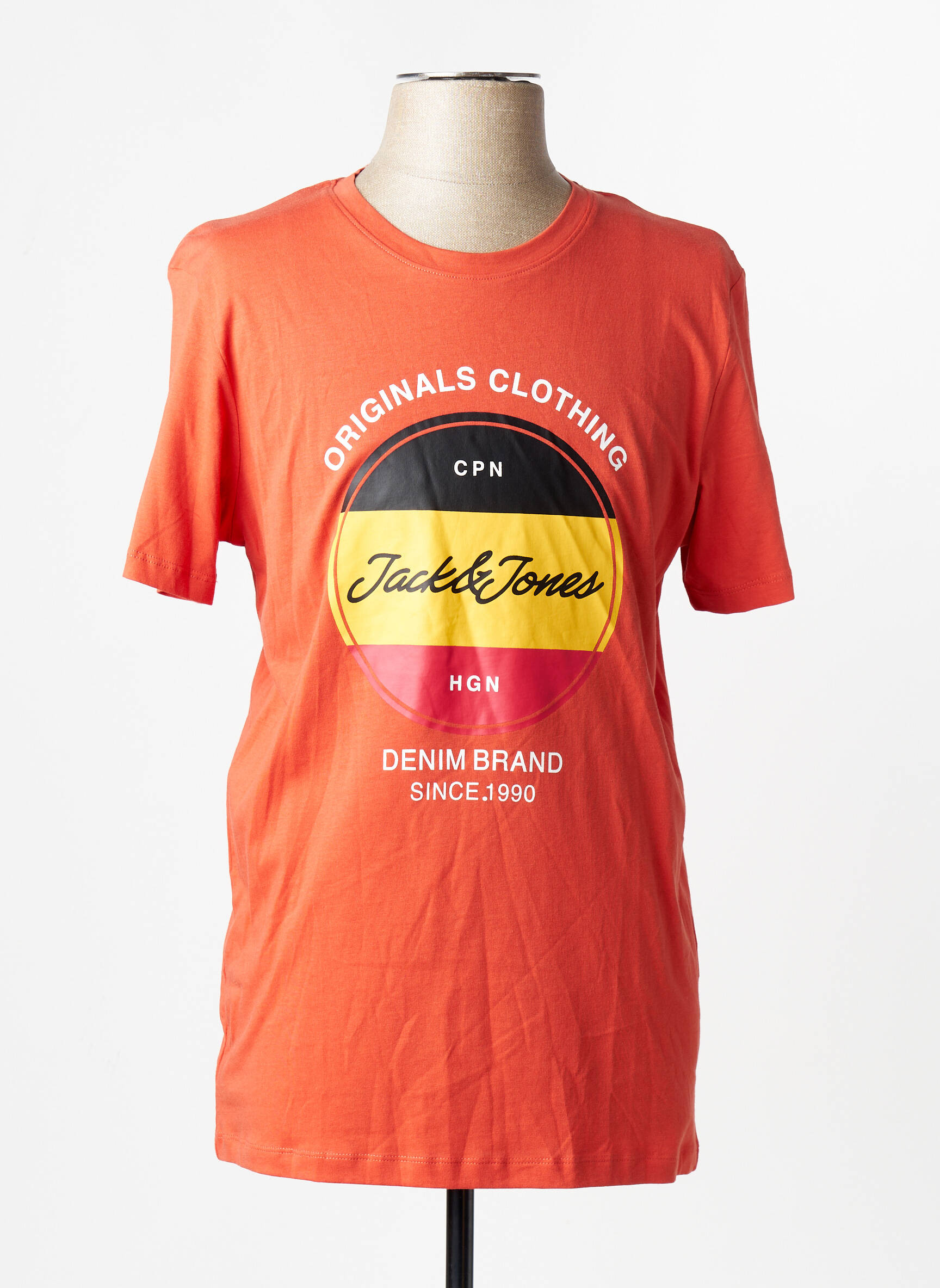 T-marškinys oranžinė JACK & JONES vyras