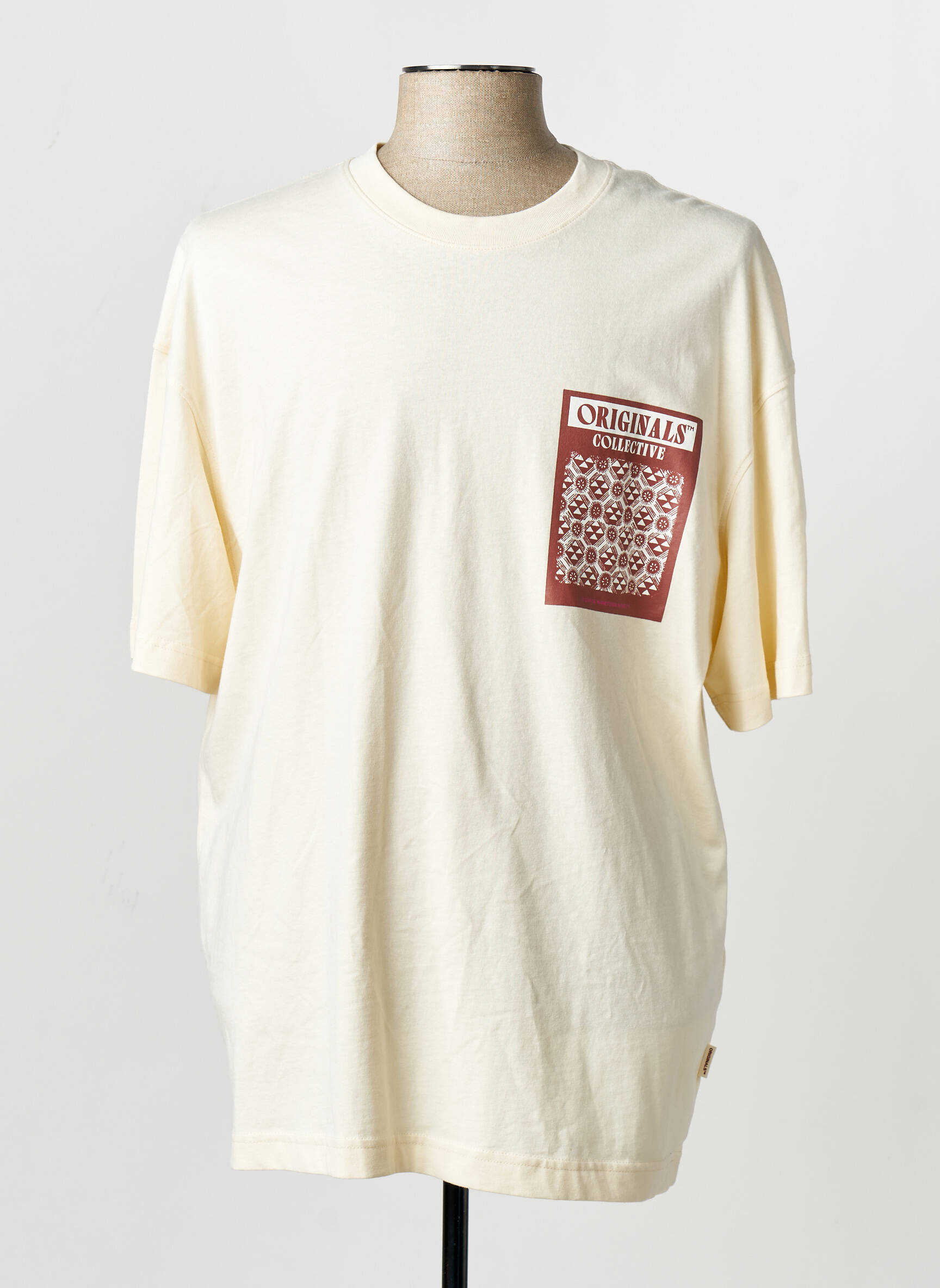 T-marškinys geltona JACK & JONES vyras