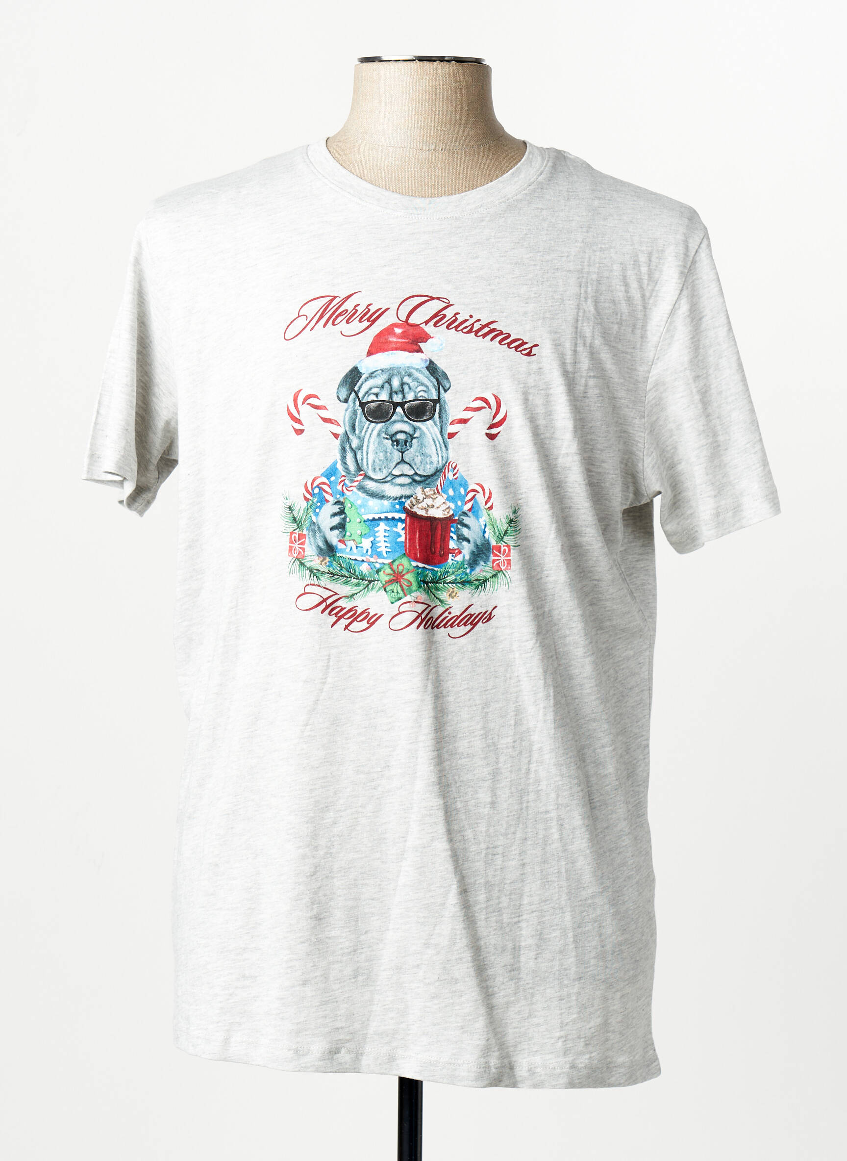 T-marškinys baltas JACK & JONES vyras