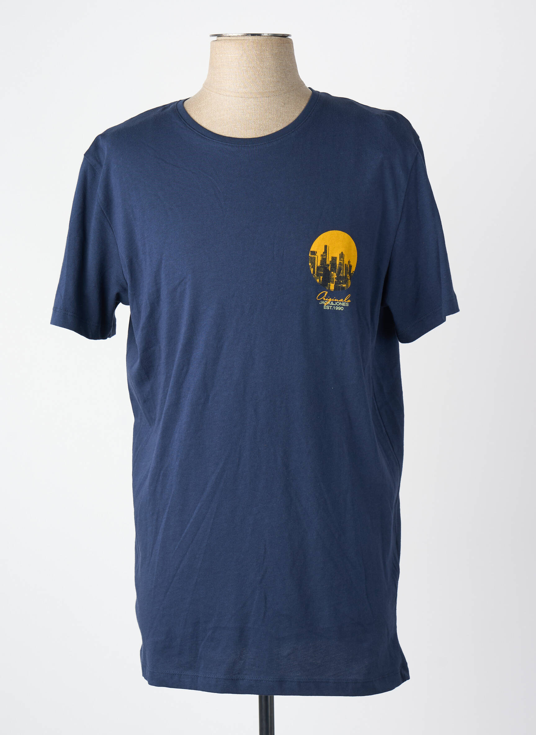 T-marškinys mėlyna JACK & JONES vyras