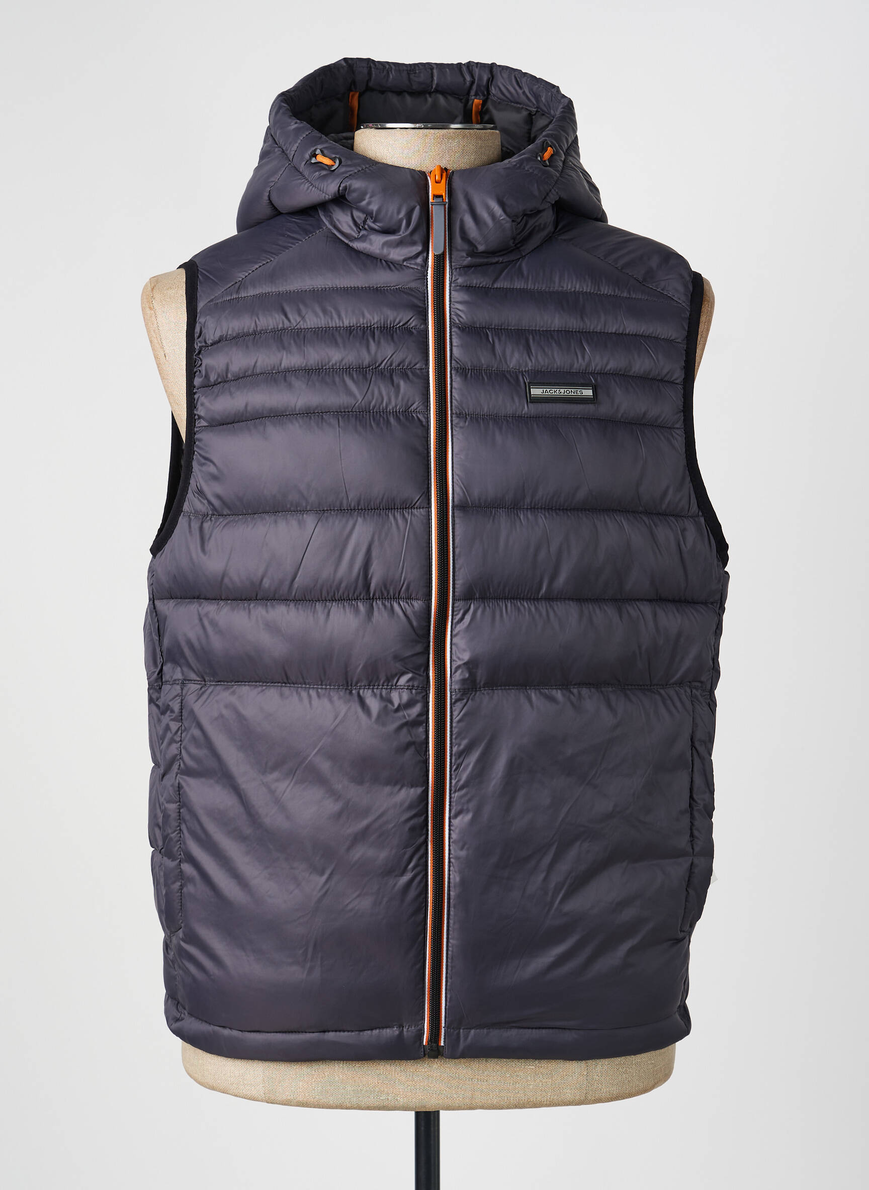 Pūkinė striukė pilka JACK & JONES vyras