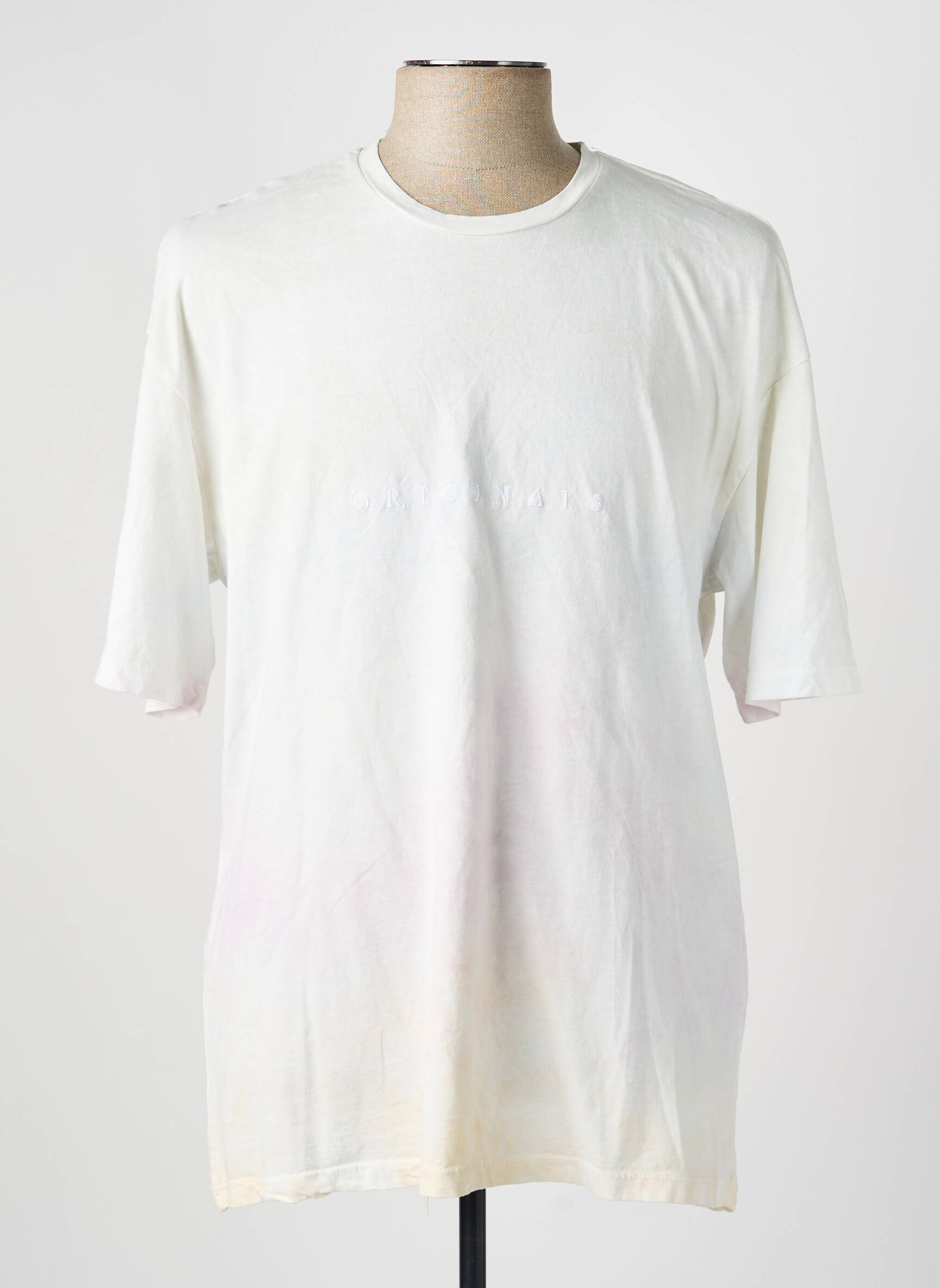 T-marškinys baltas JACK & JONES vyras