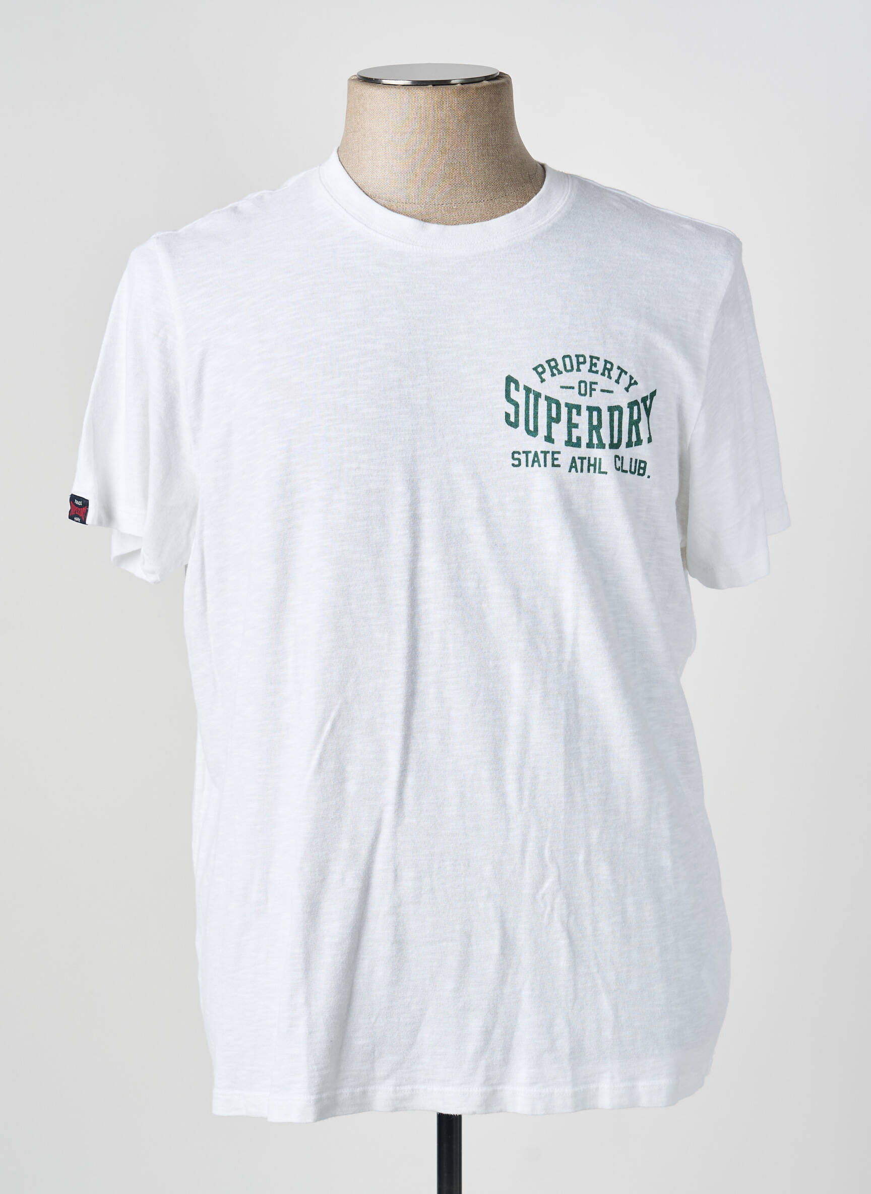 T-marškinys baltas SUPERDRY vyras