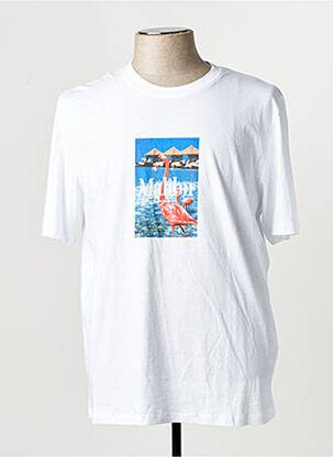 T-marškinys baltas JACK & JONES vyras