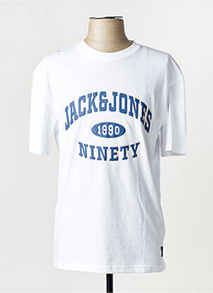 T-marškinys baltas JACK & JONES vyras