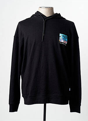 Kapišonas ilgos rankovės ilgos rankovės juodas JACK & JONES vyras