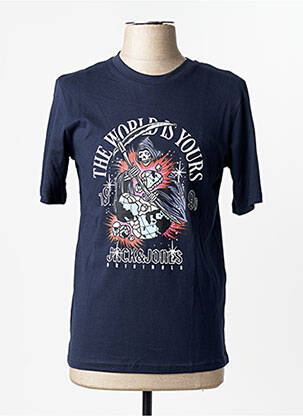 T-marškinys mėlyna JACK & JONES vyras