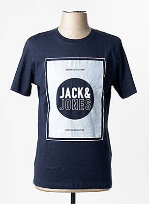 T-marškinys mėlyna JACK & JONES vyras