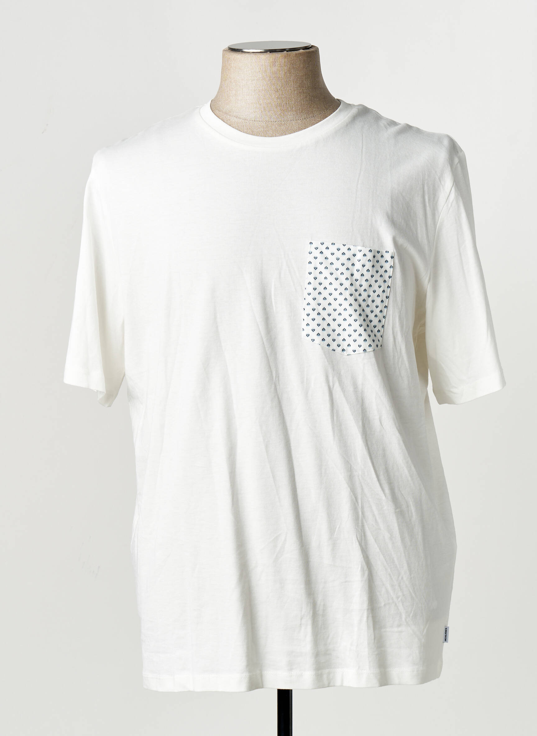 T-marškinys baltas JACK & JONES vyras