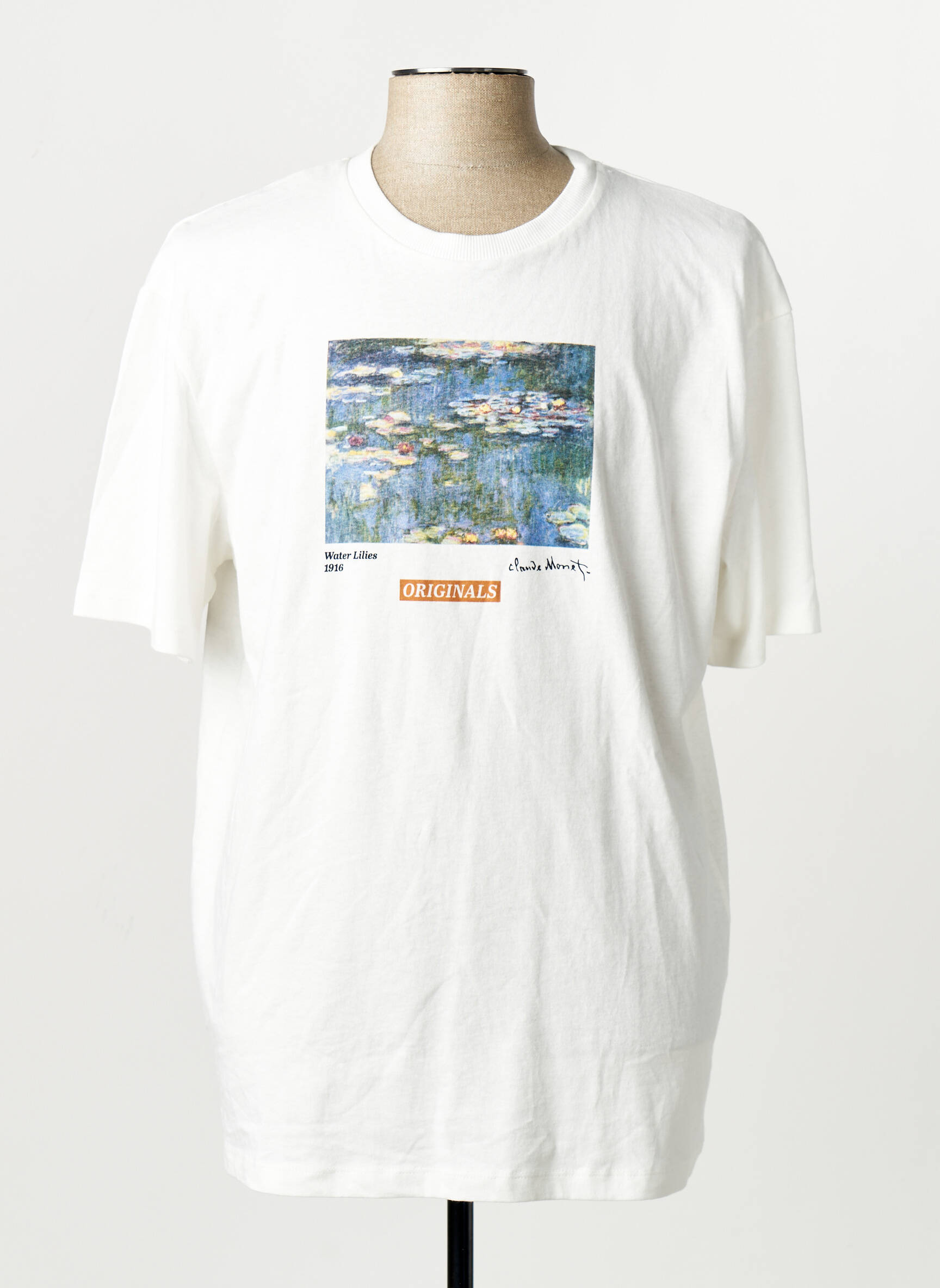T-marškinys baltas JACK & JONES vyras
