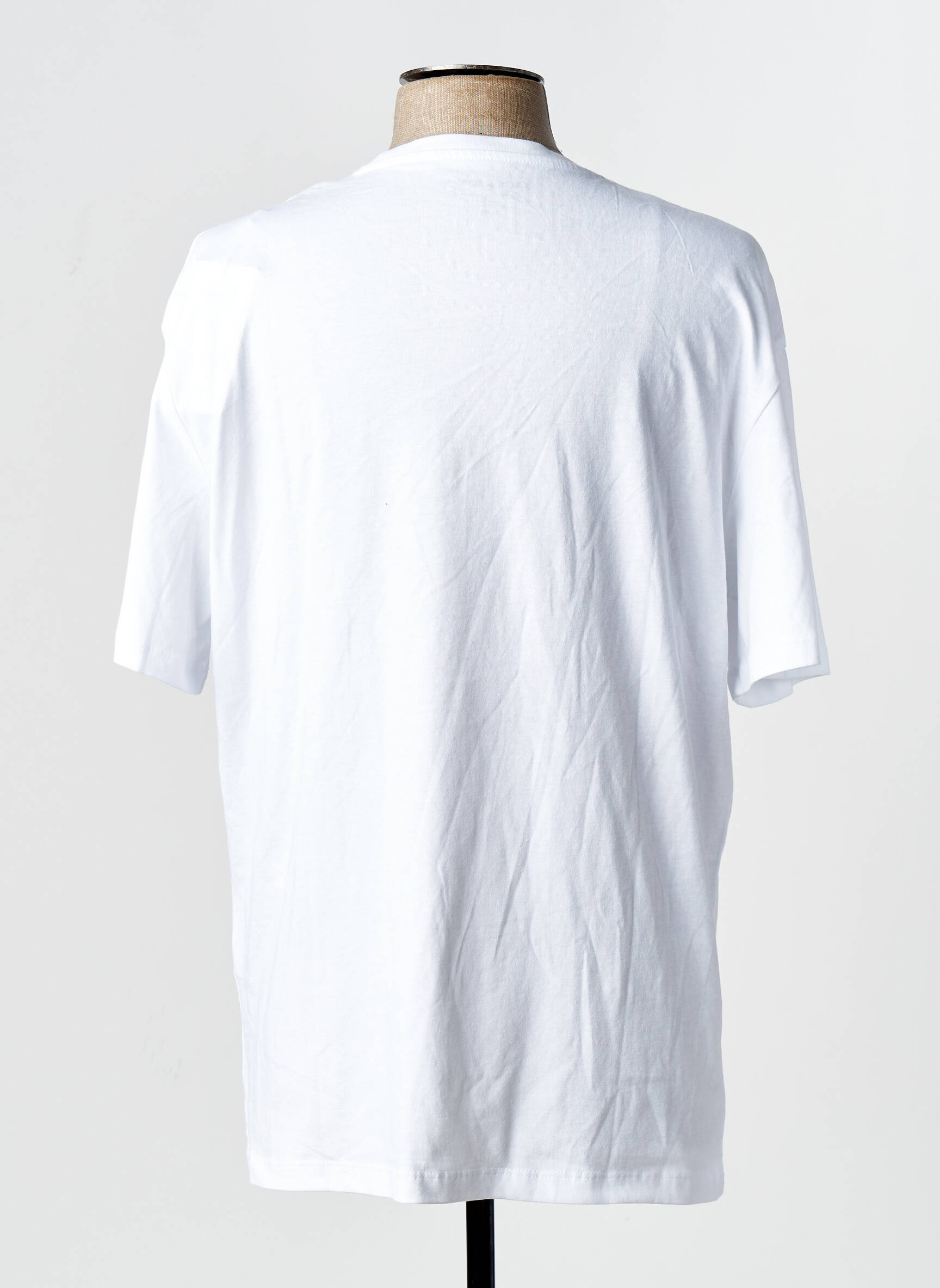T-marškinys baltas JACK & JONES vyras