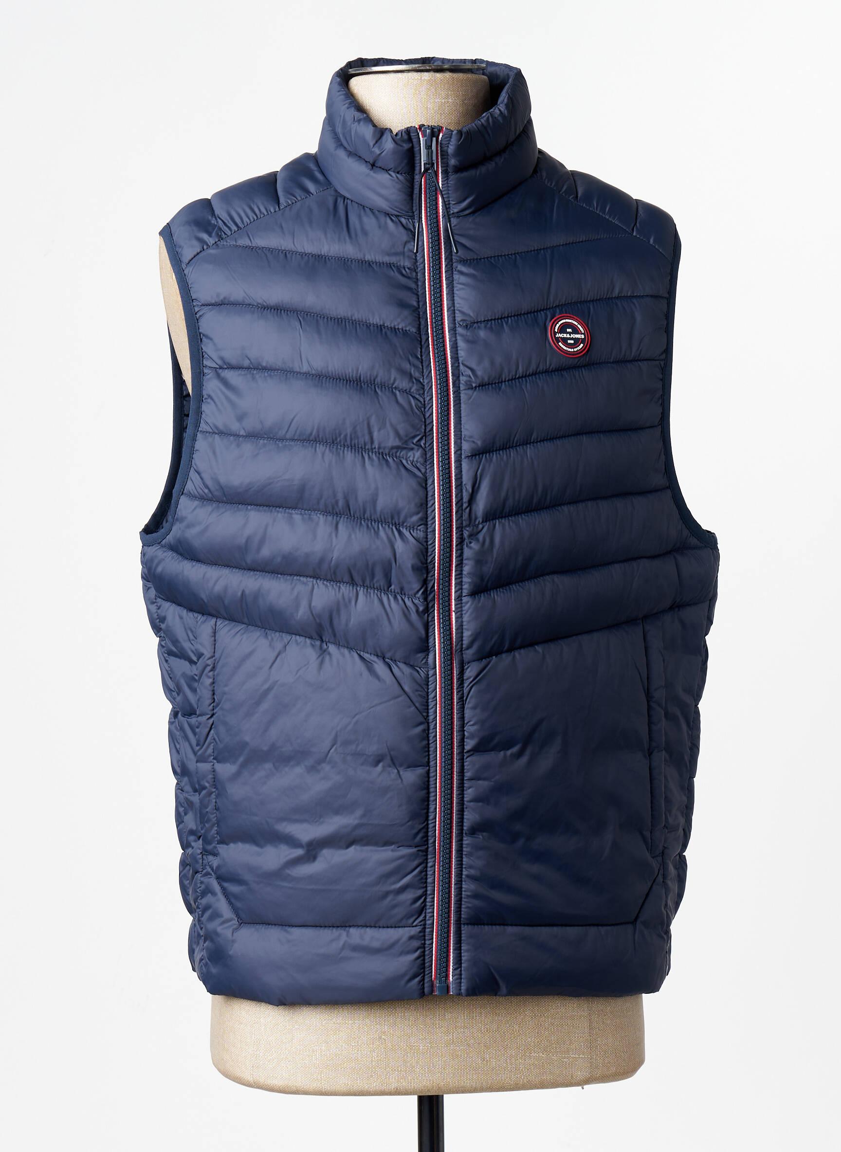 Pūkinė striukė mėlyna JACK & JONES vyras