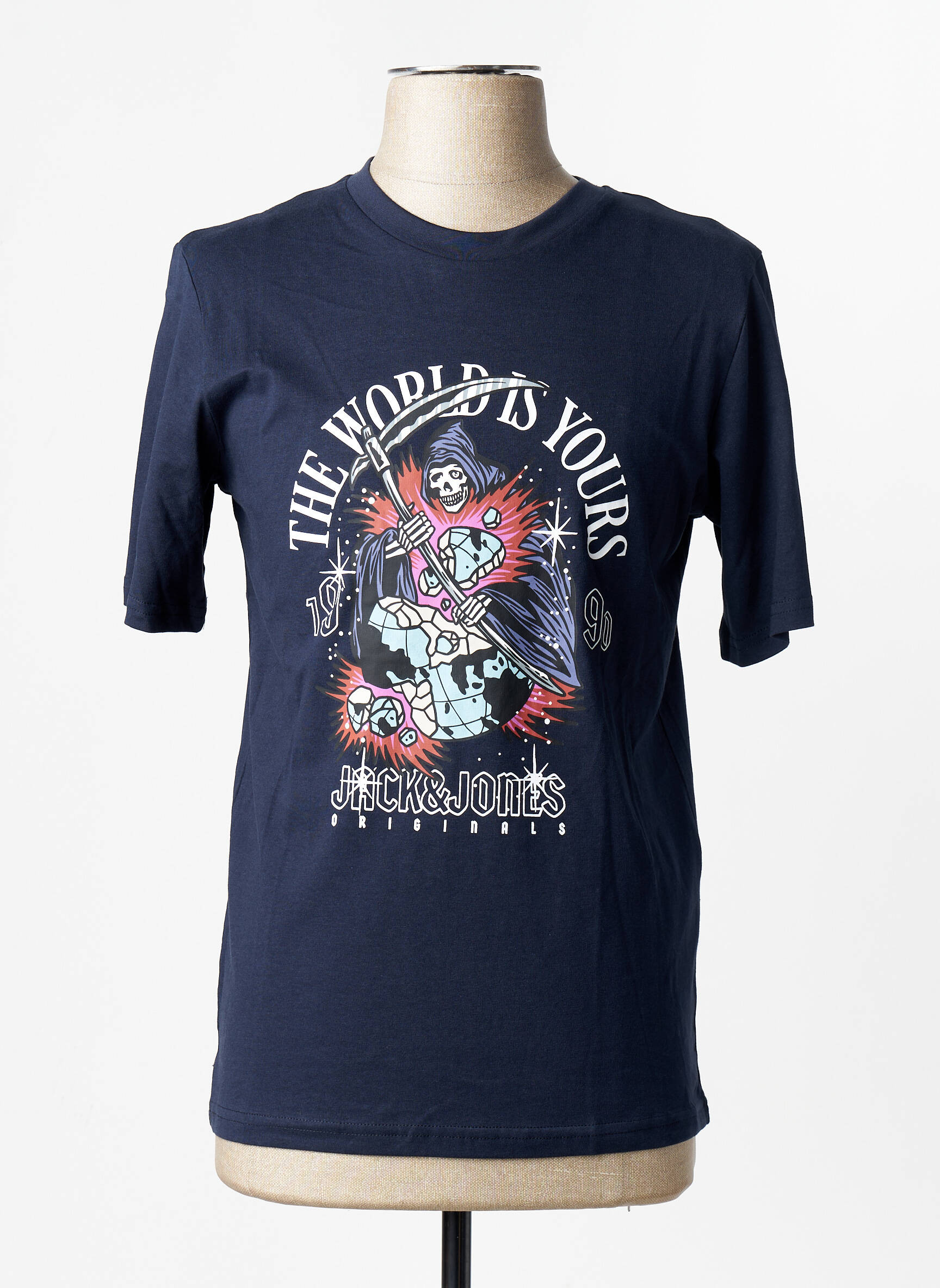 T-marškinys mėlyna JACK & JONES vyras