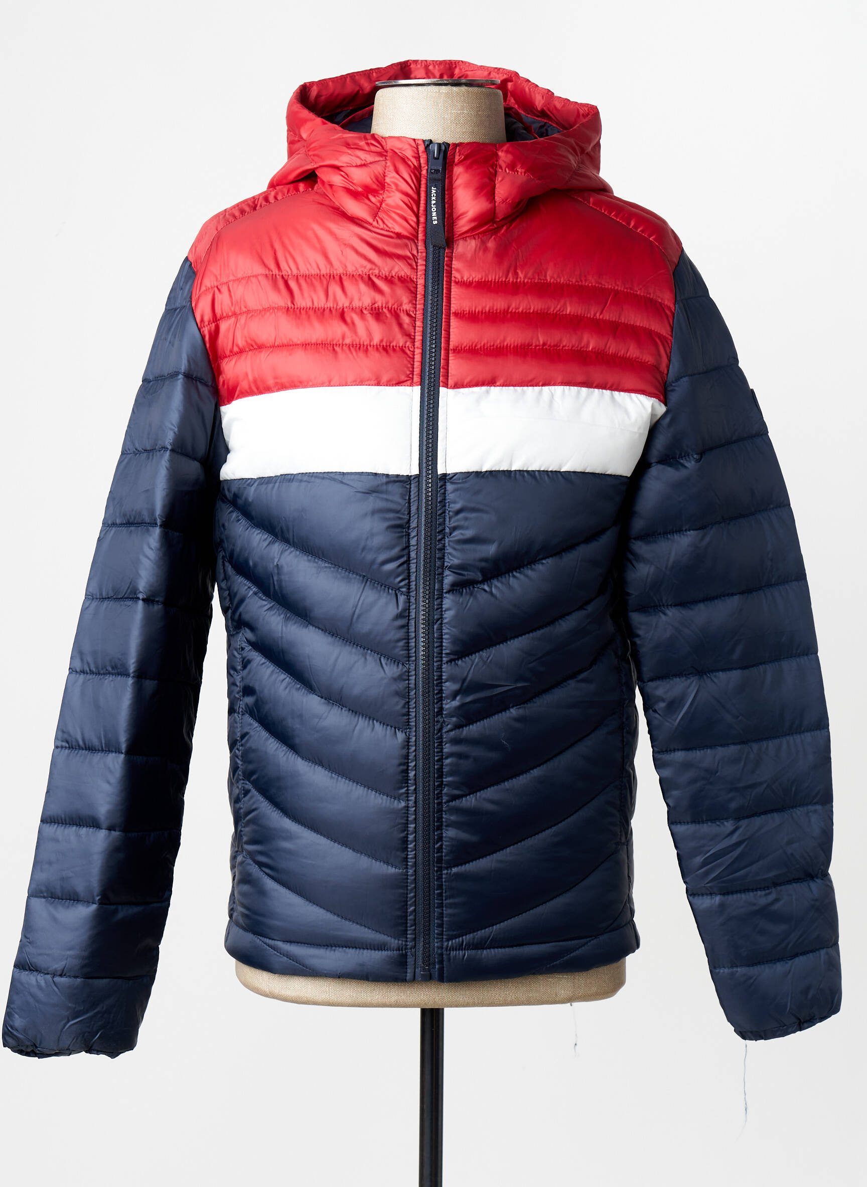Pūkinė striukė mėlyna JACK & JONES vyras