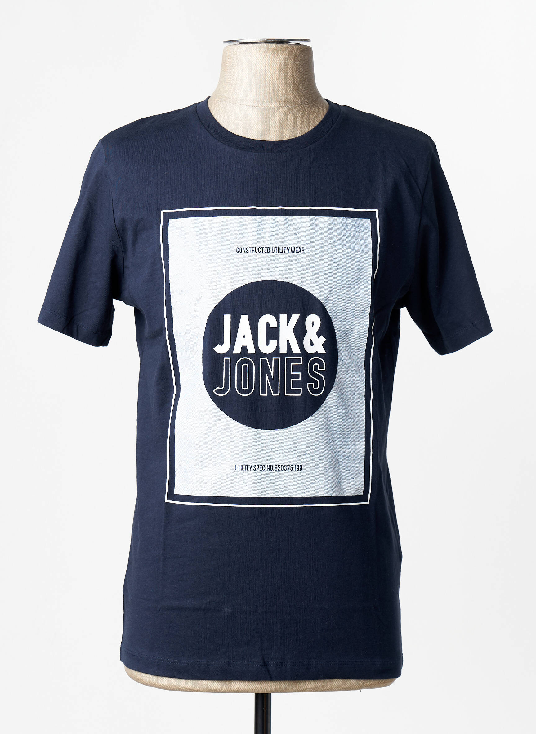 T-marškinys mėlyna JACK & JONES vyras