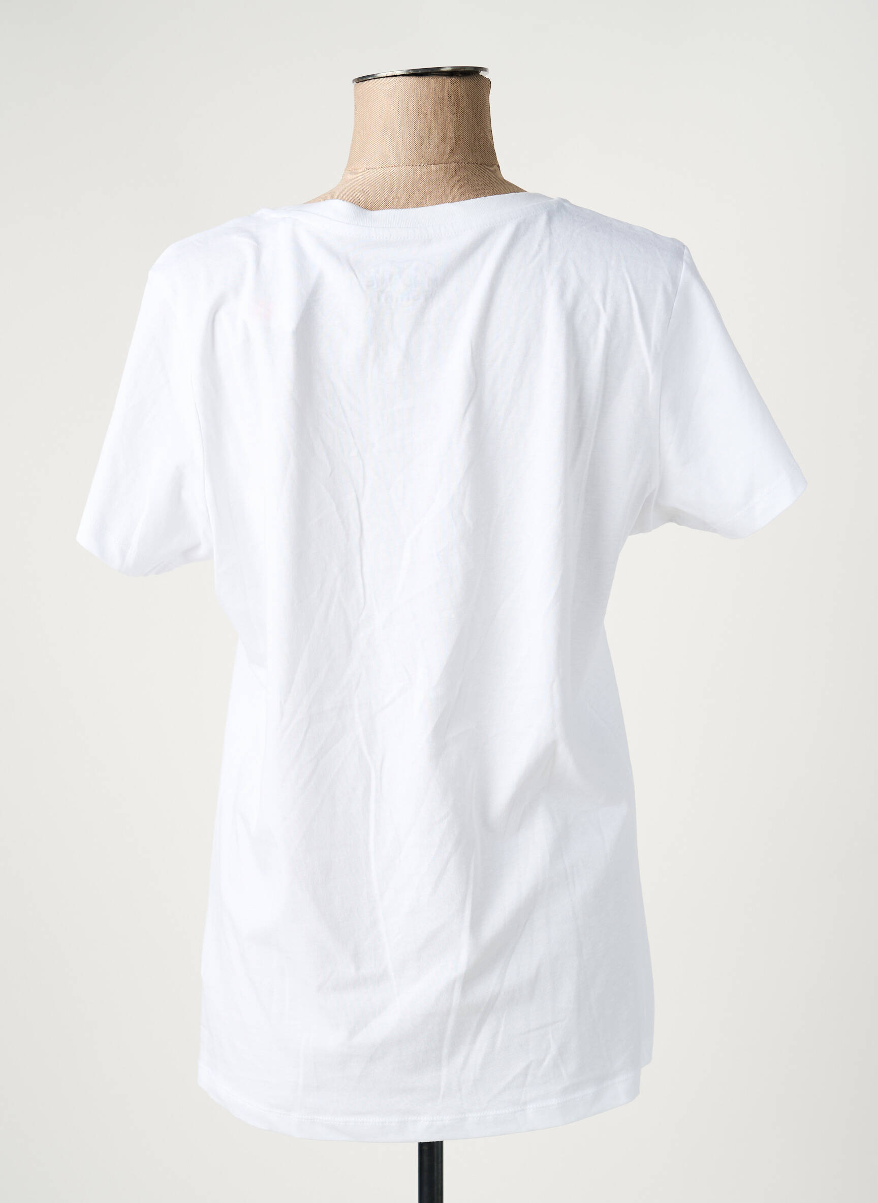 T-marškinys baltas MONSIEUR TSHIRT moteris