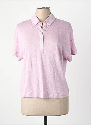 Polo violetinis MANGO moteris