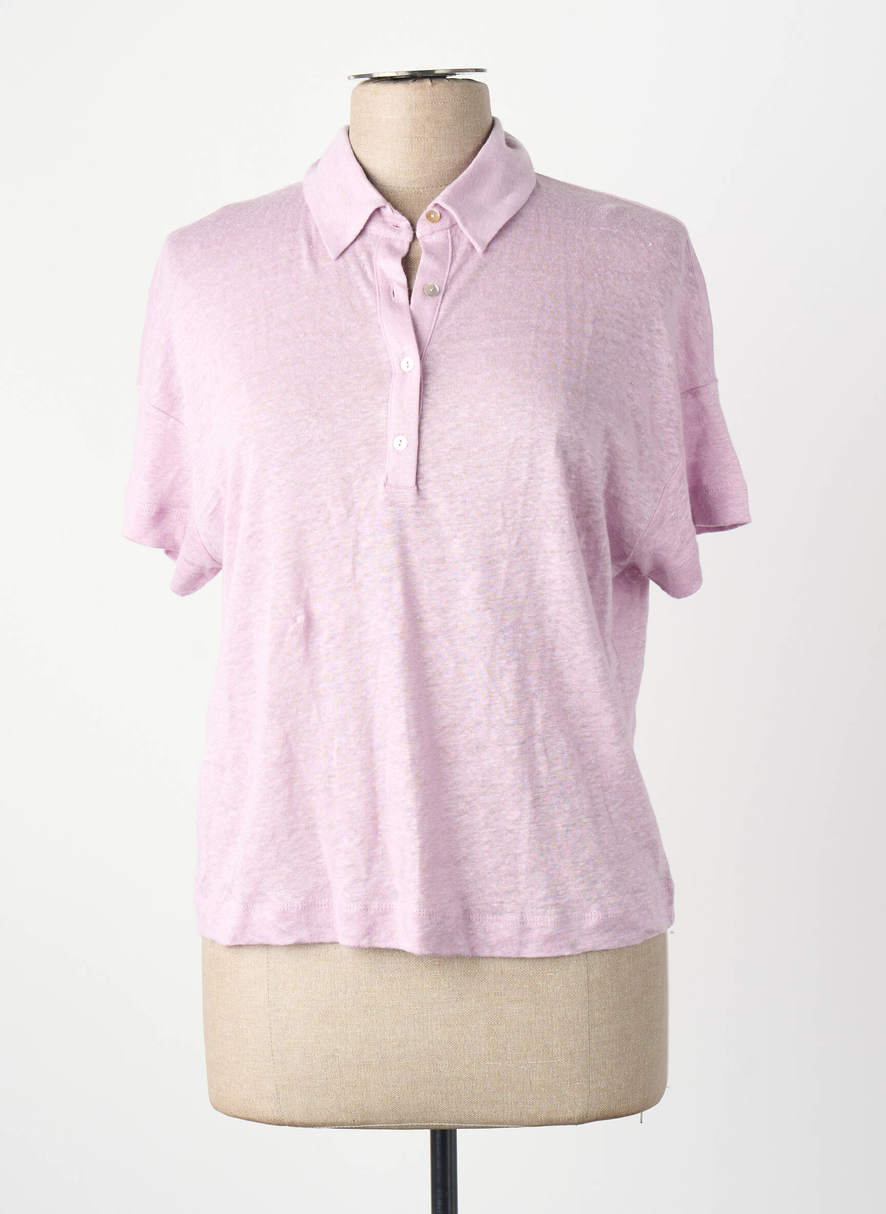 Polo violetinis MANGO moteris
