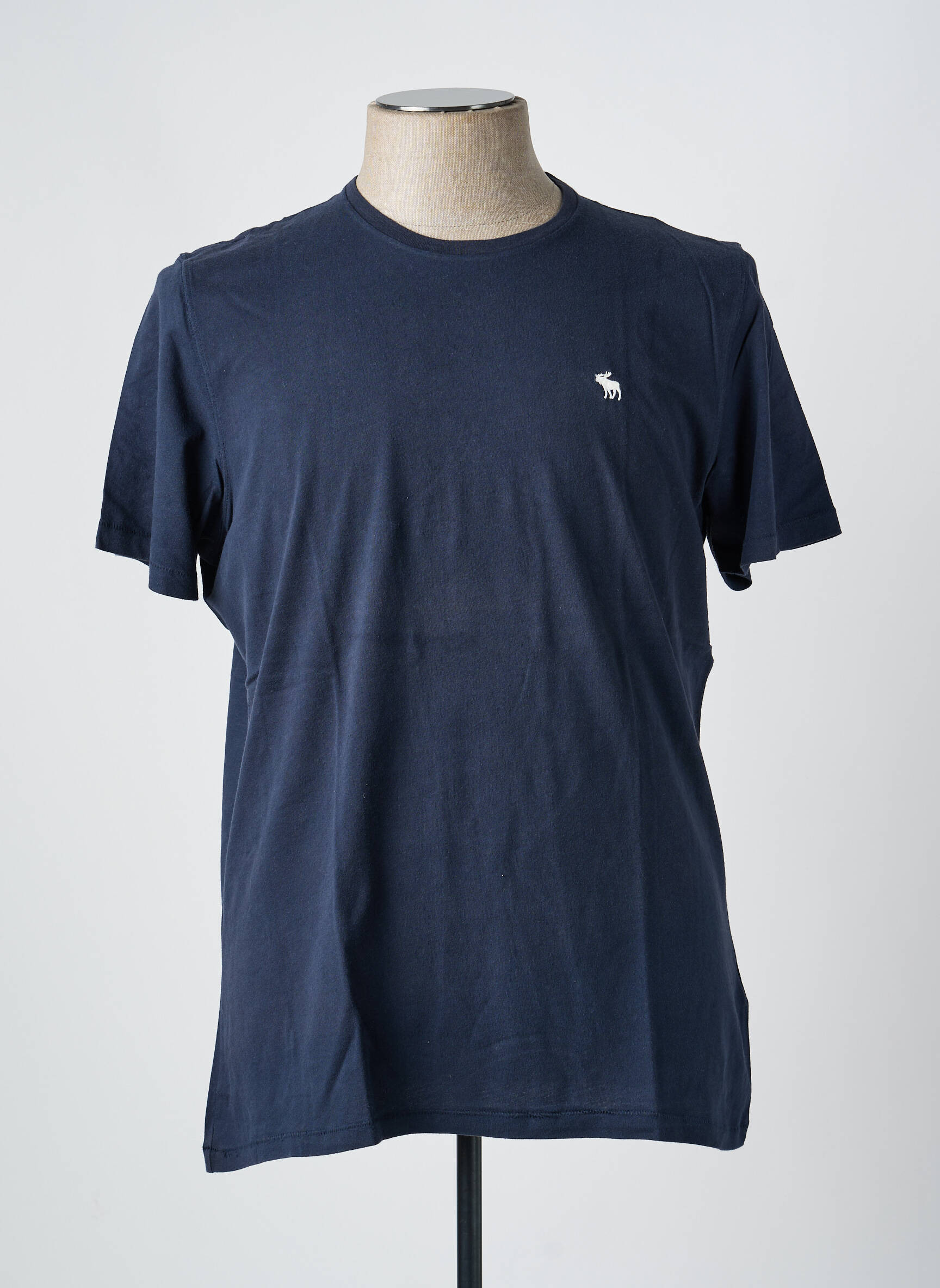 T-marškinys mėlyna ABERCROMBIE & FITCH vyras