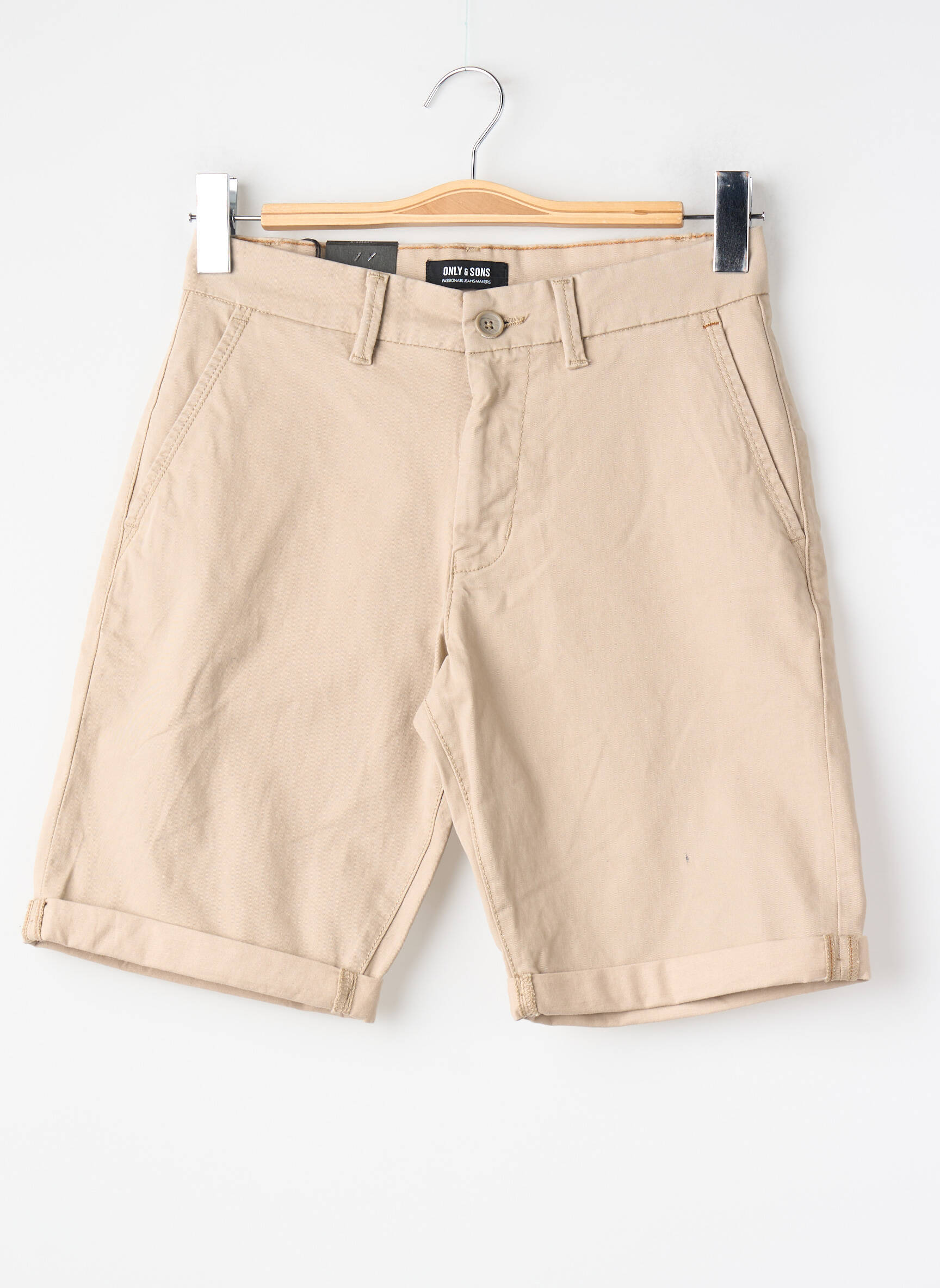 Bermudas tiesi kirpimas bežinis ONLY&SONS vyras