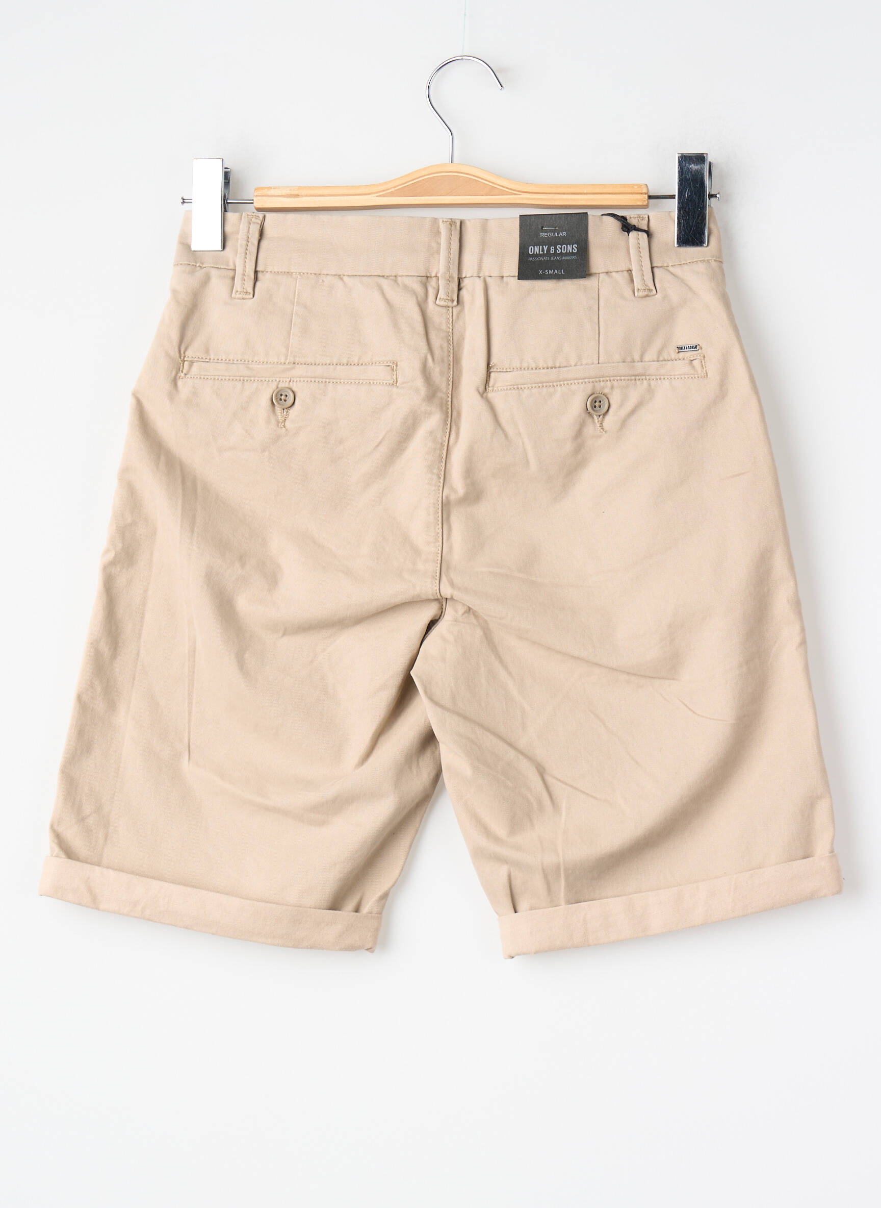 Bermudas tiesi kirpimas bežinis ONLY&SONS vyras