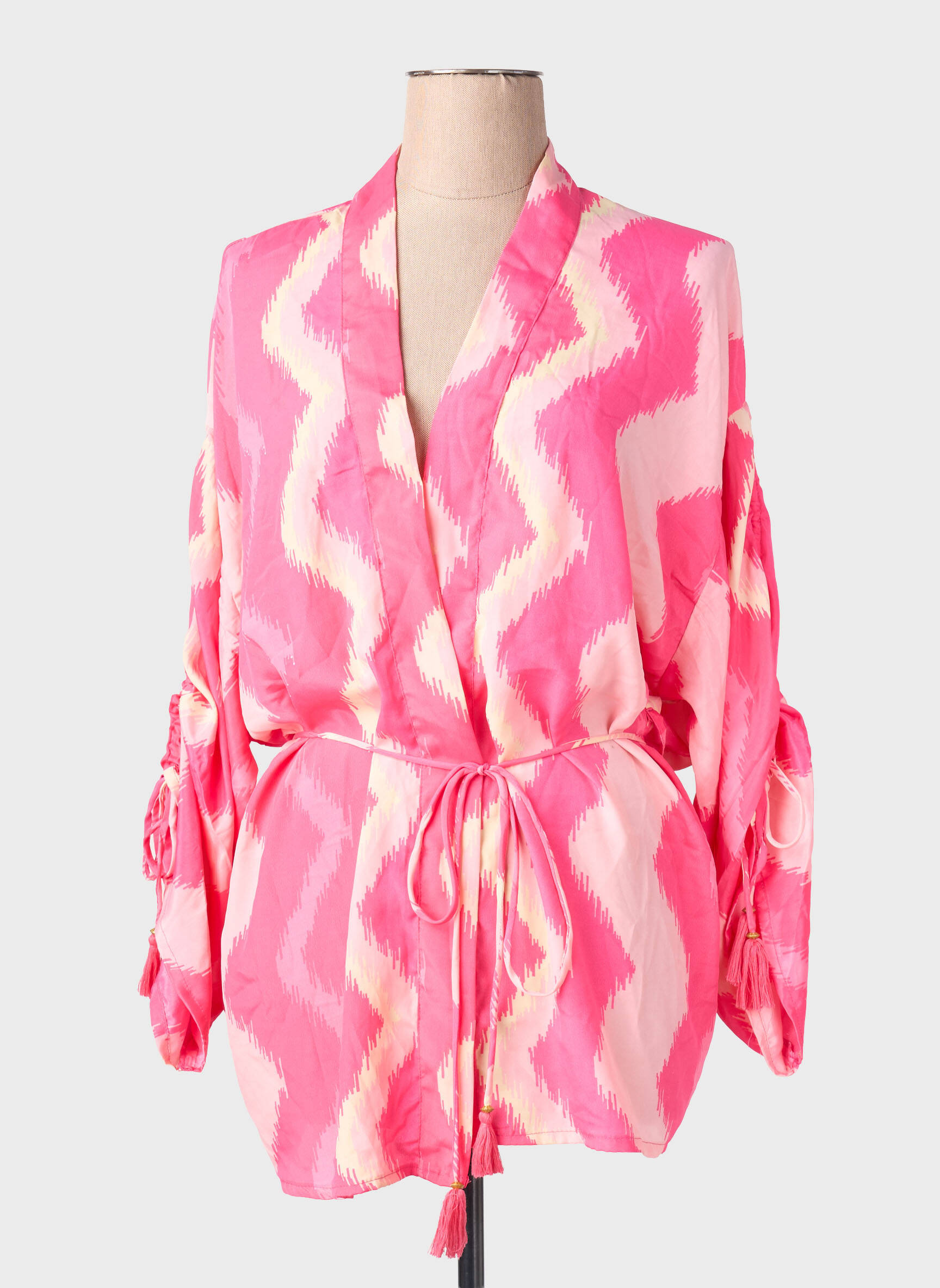 Kimono striukė rožinė GOLD & SILVER moteris