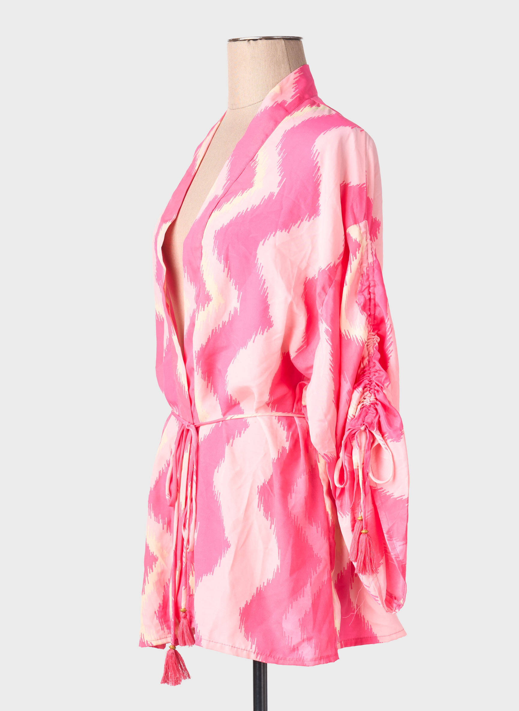 Kimono striukė rožinė GOLD & SILVER moteris