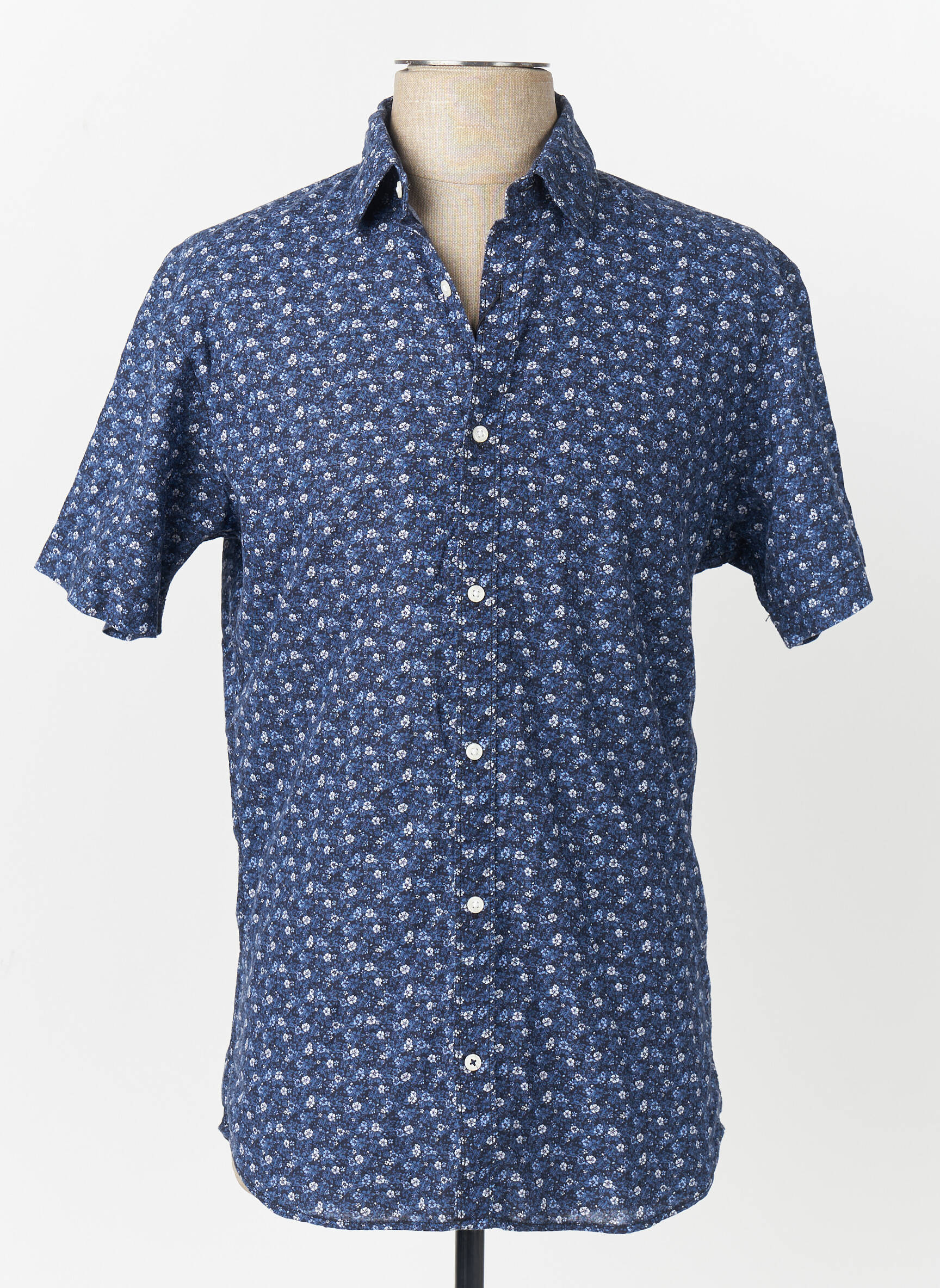 Trumpa rankovė marškiniai mėlyna JACK & JONES vyras